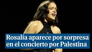 Rosalía da la sorpresa y aparece en el concierto por Palestina del Palau Sant Jordi de Barcelona