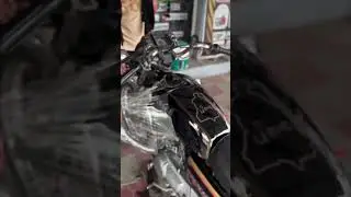 #RX 100 black hole bike PPF black smoke Tanki per sticker #all in one Jaipur RX100