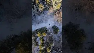 Ancient G&oacute;ry Świętokrzyskie in Winter | Polish Mountains Drone
