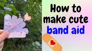 How to make cute band aid 🩹🩹 #howtomake #howtomakebandaid #crafts #craftpaper