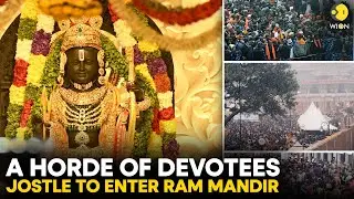 Ram Mandir Ayodhya: Horde of devotees jostle to enter Ram mandir | WION Originals