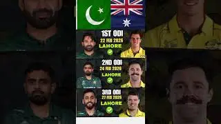Australia Tour of Pakistan 2025 Schedule Announced🚨🛑#pakvsaus#australiavspakistan #india#asiacup2025