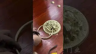 Solid Wood Door: Crafting a Stunning Courtyard Door #viralvideo #viralshorts