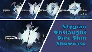 STYGIAN ONSLAUGHT DIRE WEAPON SKIN AND ANIMATION SHOWCASE | Genshin Impact