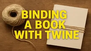 Binding with twine in the junk journal booklet  Part 3