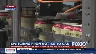Fairhope Brewery canning beer