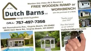 DUTCH BARNS - Call: 757-497-7356  VIRGINIA BEACH, VA STORAGE SHEDS, GAZEBOS