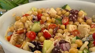 Mediterranean chickpea salad