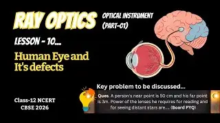 👁️ Ray Optics (Lesson 10): The Human Eye & Defects of Vision | Simple & Clear