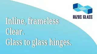 How To Install a Frameless Shower door im 3 min. video Glass to Glass hinges.