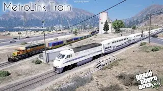 Grand Theft Auto V Metrolink 876 Double Decker Train Los Santos and San Andreas 4K
