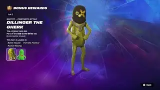 New Dillinger The Gherk Skin Fortnite Battle Pass Gameplay | PS5 Fortnite [4K]