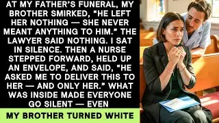 My Brother Laughed at My Father’s Funeral—Then a Nurse Handed Me an Envelope That Changed Everything