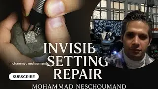 How to Repair an Invisible Setting in Jewelry | Professional Microsetting Tutorial