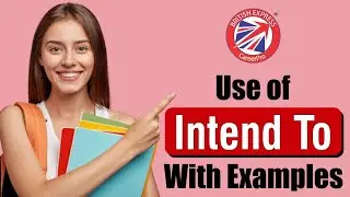 How to use intend to in English | Use of Intend to | English Phrase