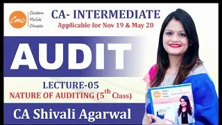 #Ca Inter Audit Classes I Ca Inter Audit Lectures I Ca Inter Audit Revision - 5 - CA SHIVALI AGARWAL