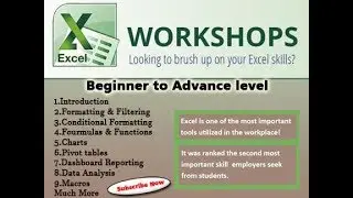 [Hindi] Excel Workshop (Beginner  to Advance Level) Part 1