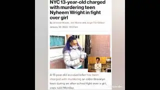 NYC 13-year-old charged with m*rdering teen Nyheem Wright in fight over girl