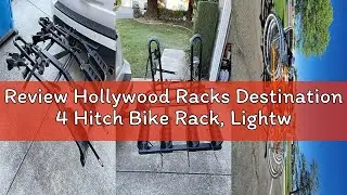 Review Hollywood Racks Destination 4 Hitch Bike Rack, Lightweight, Black - Platform Style Bike Rack