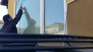 Window Cleaning- Residential pole work.
