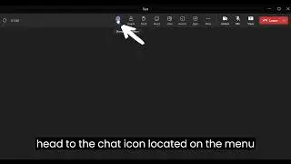 Using Chat during  Microsoft Teams meeting