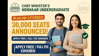 Chief Minister&rsquo;s Honhaar Undergraduate Scholarship Program 2025 &ndash; Apply Now  Punjab HEC Scholarships