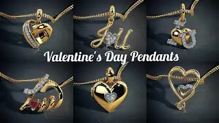 Gold Pendants best valentines day gift