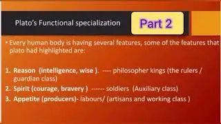 Plato's Ideal State concept | Functional specialization| Western political thought| part 2 | css-pms