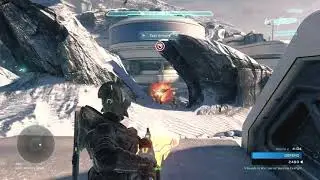 Can't Escape the snow 🥶☃️. Halo 5 Stormbreak Firefight.