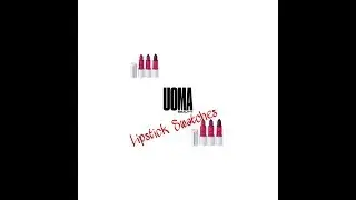 UOMA  BEAUTY BADASS ICON LIPSTICK SWATCHES!!!!!