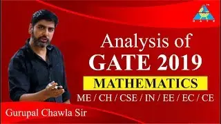 Analysis of GATE 2019 Paper | Mathematics | ME/CH/CSE/IN/EE/EC/CE