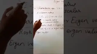 Characteristic equation of a Matrix