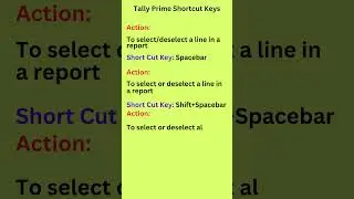 Line and  all lines # select and deselect #Tallyspacebar # Prime and Accounting Concepts #account