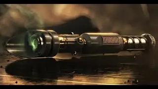 Korbanth Zallow Lightsaber - (ELF version) crystal reveal version - Shadowfoil chassis removable