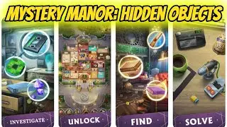 Mystery Manor: hidden objects Game Gameplay Walkthrough Part 1 | (IOS - Android)