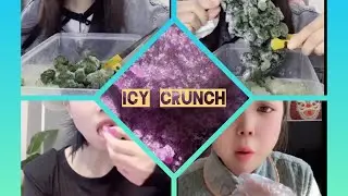 HARD ICE EATING / ASMR SOUNDS/ ICE CRUNCHY SOUNDS