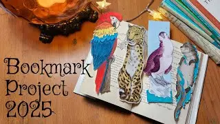 Timelapse: Watercolor Bookmarks Illustration Process!  With my backyard nature ambience, no talking