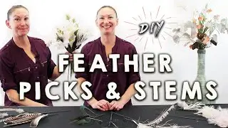 Make Your Own Feather Picks and Stems! | Bridal DIY