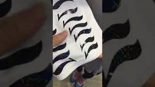 Laser reflective colorful holographic HTV heat transfer film iron on fabric cloth
