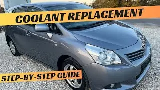 Замена охлаждающей жидкости / Прокачка системы охлаждения Toyota Verso AR20