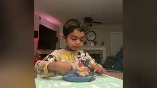 Make magnesium and celebrate and eating cake with time lapse