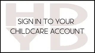 Sign in to your childcare account
