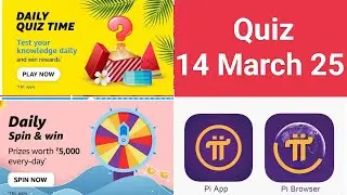 Amazon Quiz Time/Daily Spin and Win//Download PI App & Earn Free Crypto Coin Use Referal sunilksaini