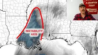 LIVE SEVERE WEATHER briefing on Dixie Alley tornado threat this afternoon! February 12, 2020