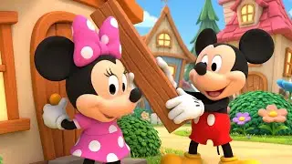 Mickey Mouse Built a Wobbly House | Canci&oacute;n Infantil Divertida | Rimas para Ni&ntilde;os