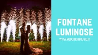 Fontane Luminose Taglio Torta per Matrimonio