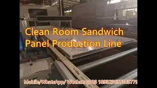 Clean Room Sandwich Panel Production Machine # Rock wool sandwich panel producing line