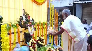 Drone visuals of the Vasavi kanyaka parameswari Temple, Balaji Nagar,  Kukatpally.