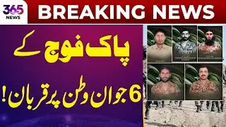 Security Forces Operation | 6 brave Pakistan Army soldiers martyred | 365 News