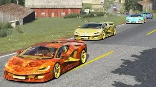 16 Lamborghini Fenomeno's @ Fonteney - Assetto Corsa - 2.5K